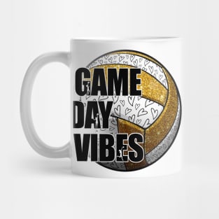 Bleached Volleyball Game Day Vibes Volleyball Mom Leopard Mug
